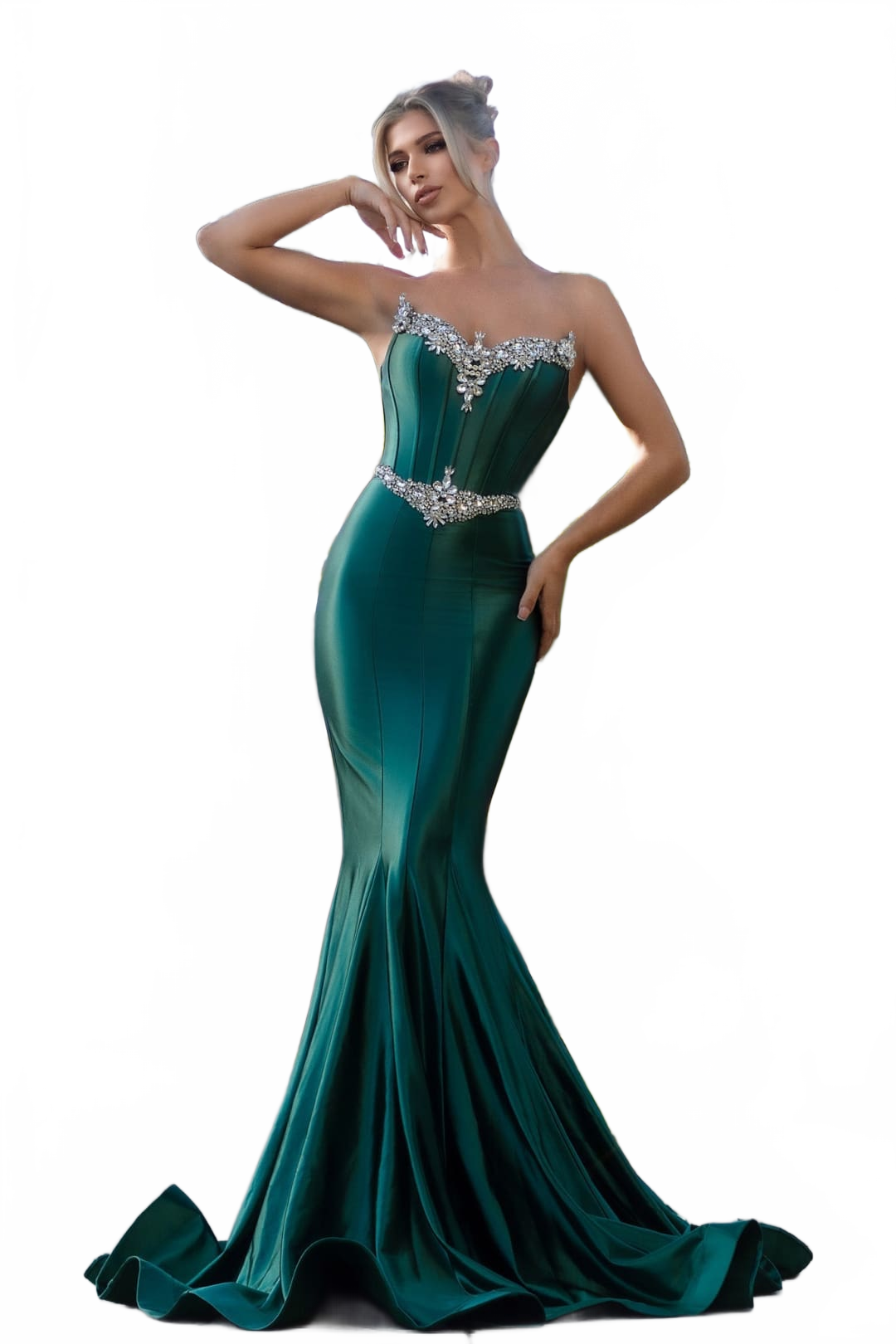 Portia and Scarlett PS25261 Corset Strapless Mermaid Prom Dress