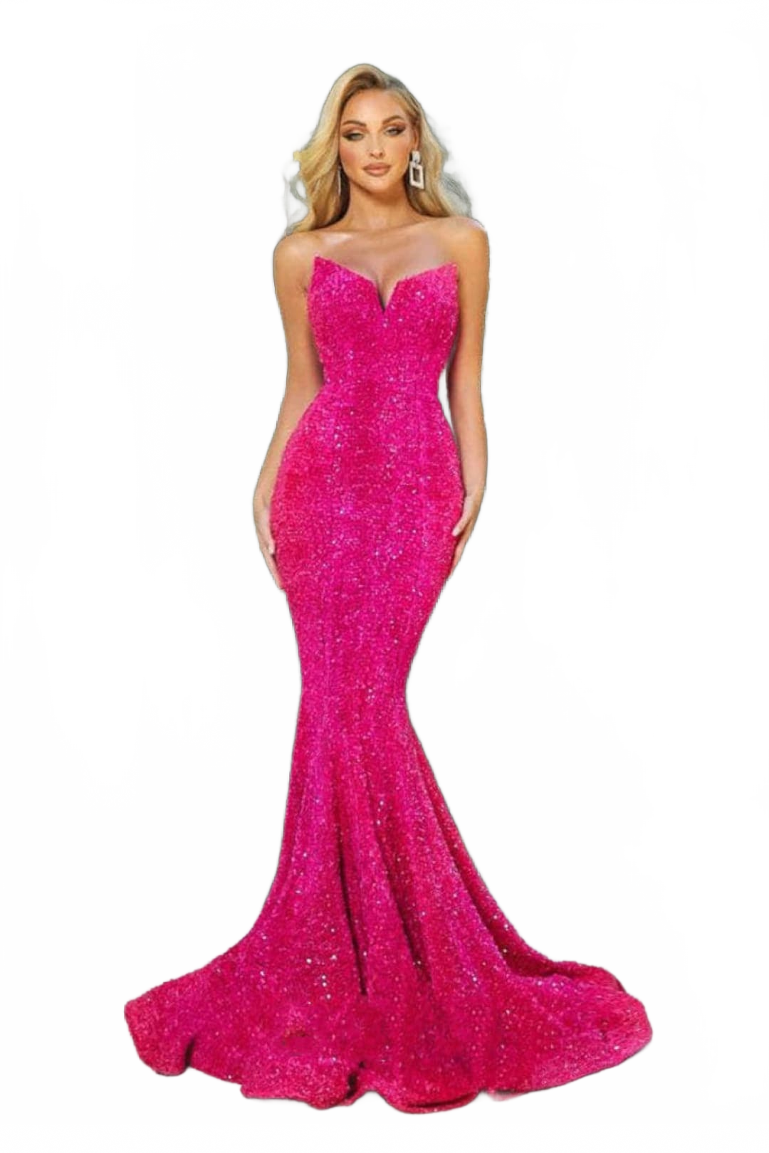 Portia and Scarlett PS21208 Sweetheart Sequined Stretchy Pageant Gown
