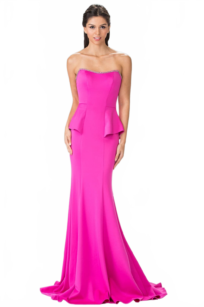 Strapless Mermaid Evening Dress by Elizabeth KGL2304