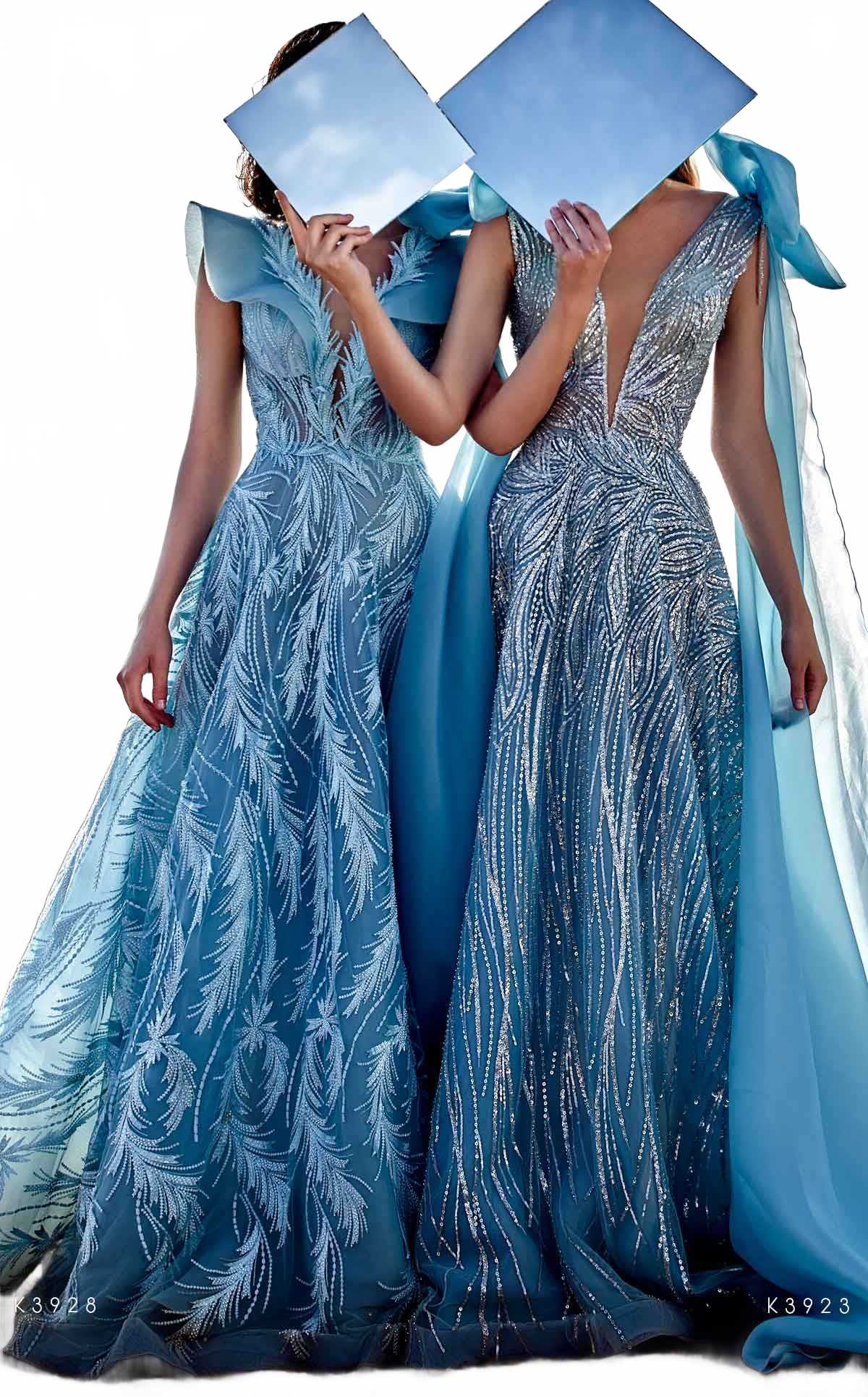 MNM Couture K3928 Tiffany Embroidered Evening Gown