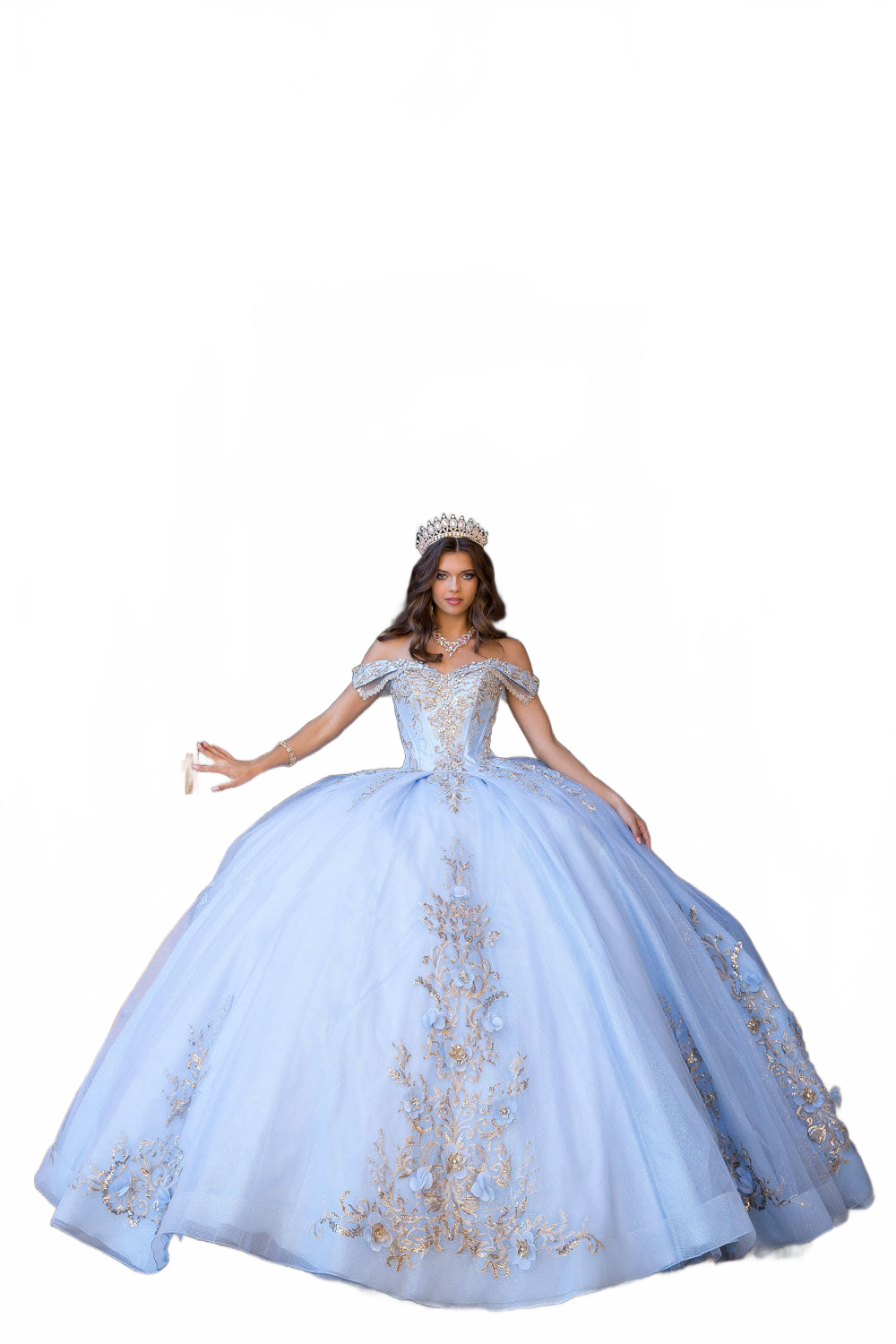 Off Shoulder Ball Gown by Bella Princess PQ1068