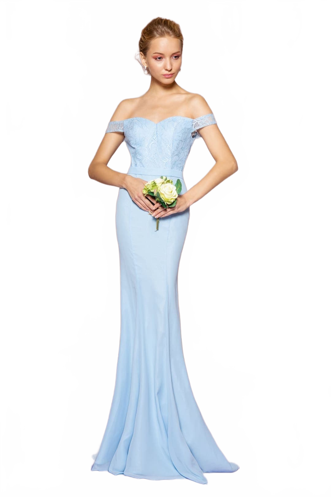 Off-Shoulder Lace Formal Gown by Elizabeth KGL2697