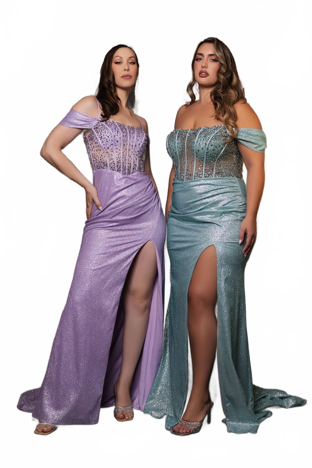 Formal Dress High Slit Ruched Evening Gown By May Queen MQ2115