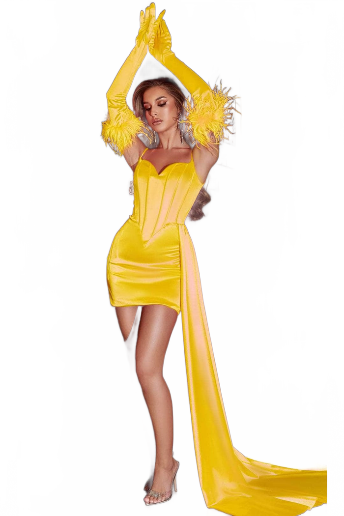 Portia and Scarlett PS23103 - Corset Sheath Cocktail Dress for a Flattering Fit