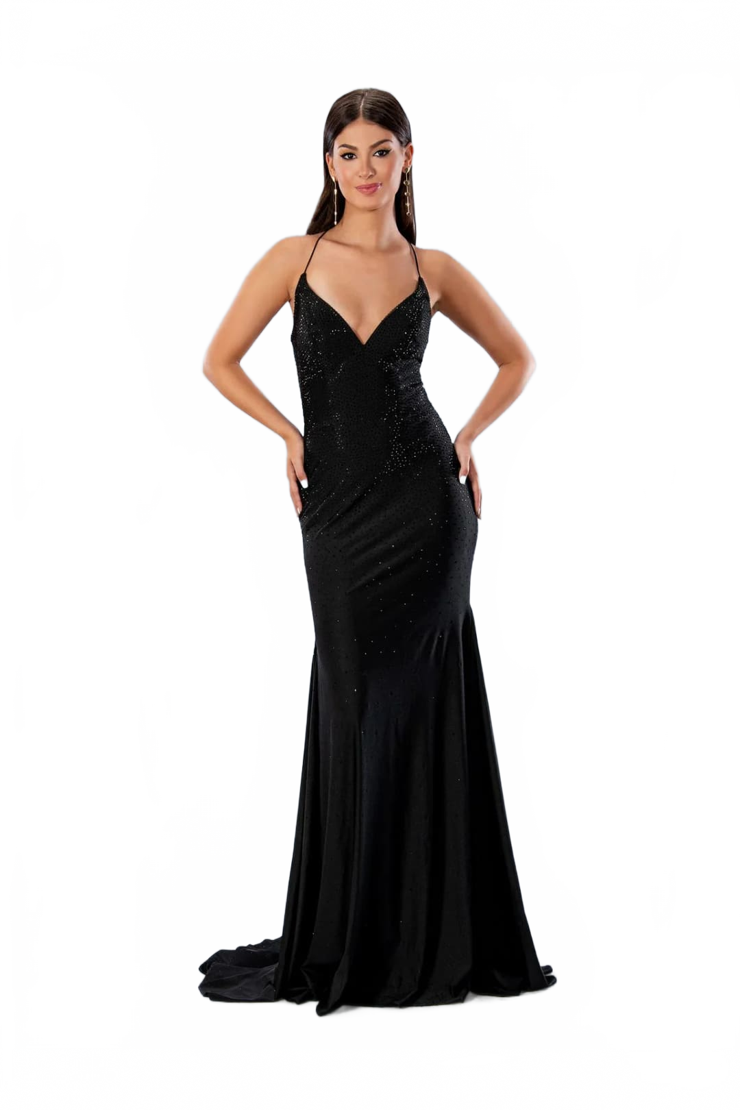 Black Prom Dress Mermaid Formal Evening Gown Stella Couture 24148
