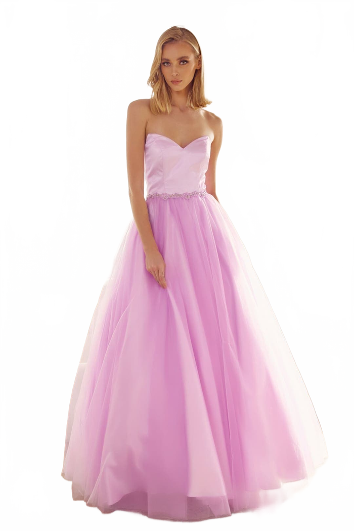 Juliet 265 Sweetheart Strapless Long Pageant Formal Gown