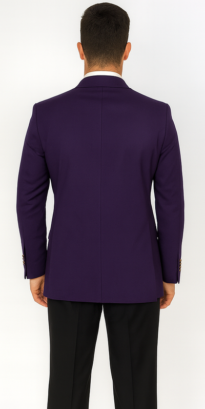 Pacelli Men's Classic Dark Purple Blazer Jacket Blair