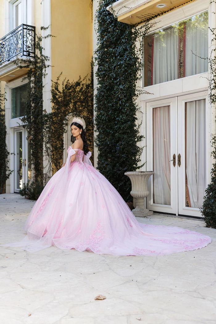 Pageant Dress Sweetheart Cape Sleeves Ball Gown By Layla K LK263