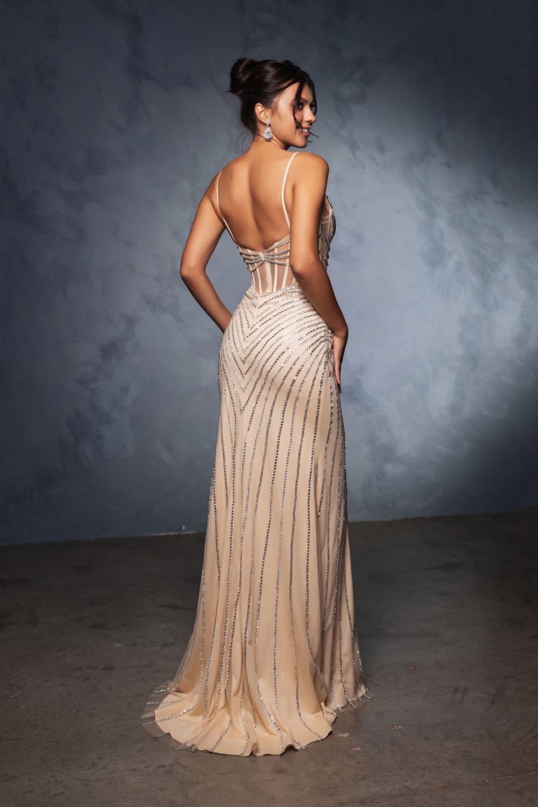 Pageant Dress V-Neck Sleeveless Sheath Gala Gown By Royal Queen RQ8151
