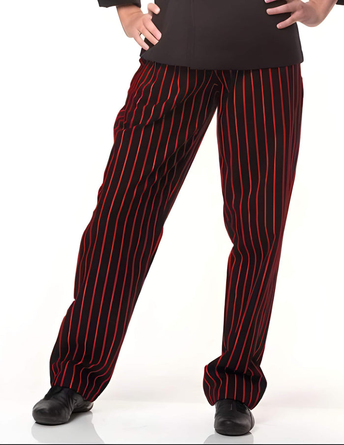 Pants Chalk Red 1920's Gangster Stripe Pinstriped Slack