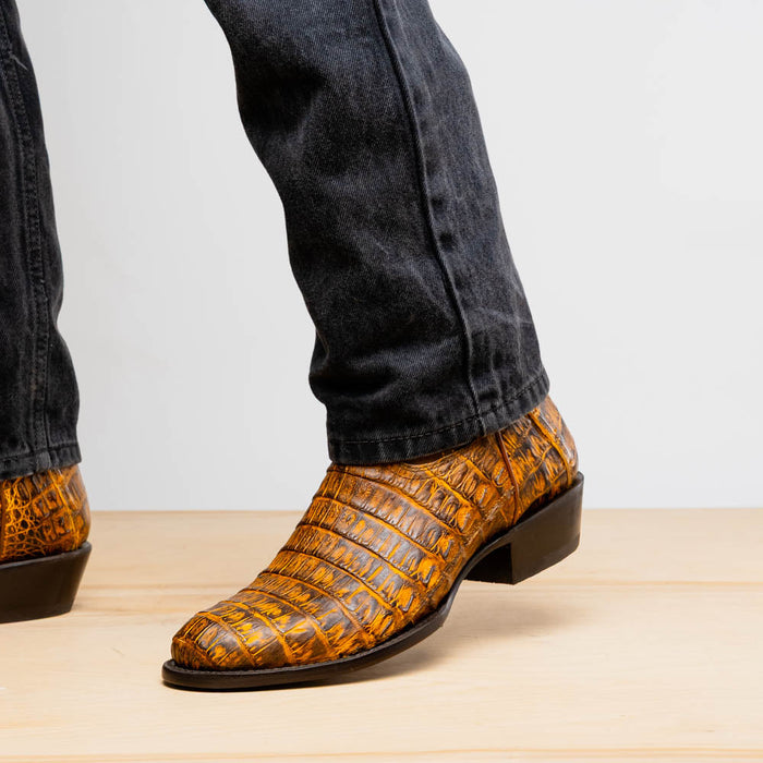 Marco_Di_Milano Phoenix Mustard Brown Leather Oxford
