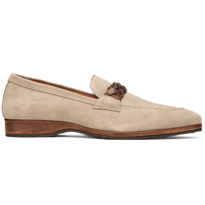 Zelli Pisa Italian Suede Hand-Woven Loafer Brown (16-695-BRN)