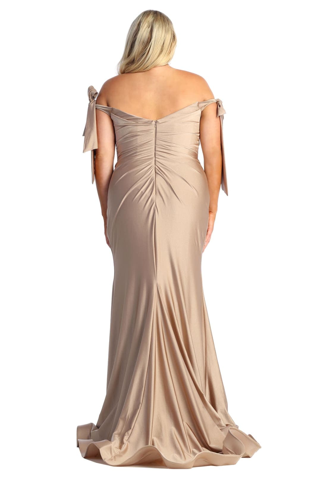 Plus Size Dress Long Simple Stretchy Evening Gown
