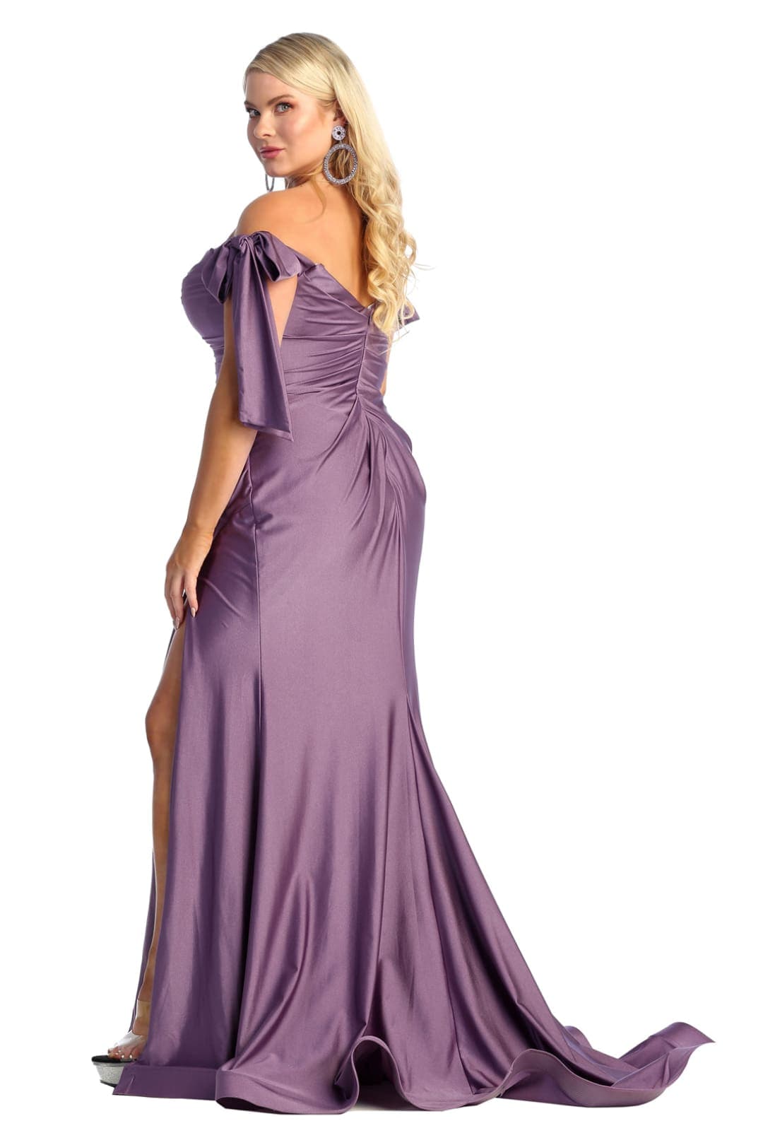 Plus Size Dress Long Simple Stretchy Evening Gown