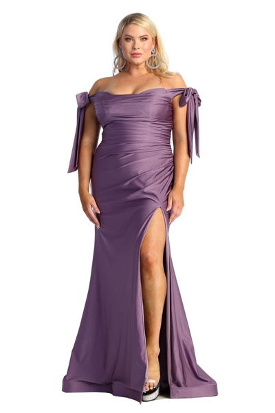 Plus Size Dress Long Simple Stretchy Evening Gown