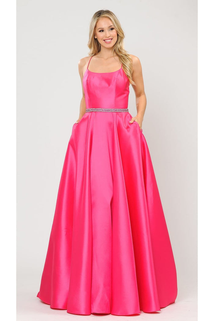 Poly USA 8684 Special Occasion A-Line Formal Prom Dress