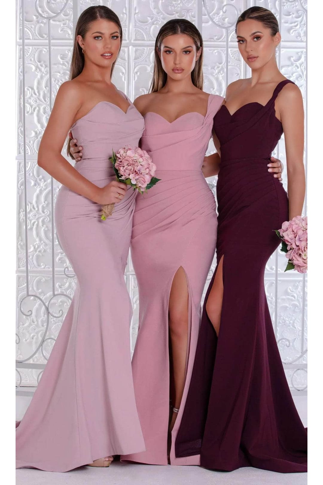 Portia and Scarlett PS21258 - Draped One Shoulder Evening Gown for Effortless Style