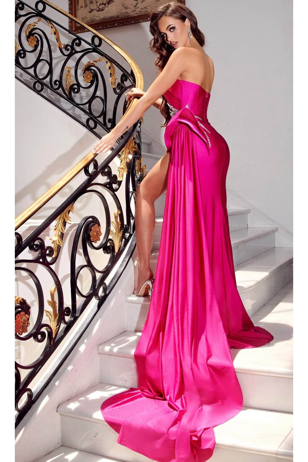 Portia and Scarlett PS23646 -long-  Sweetheart Prom Gown with High Slit