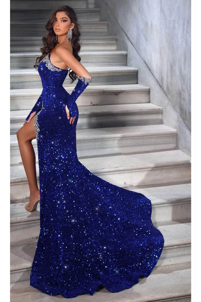 Portia and Scarlett PS23679 - long- Bejeweled Neckline Evening Gown