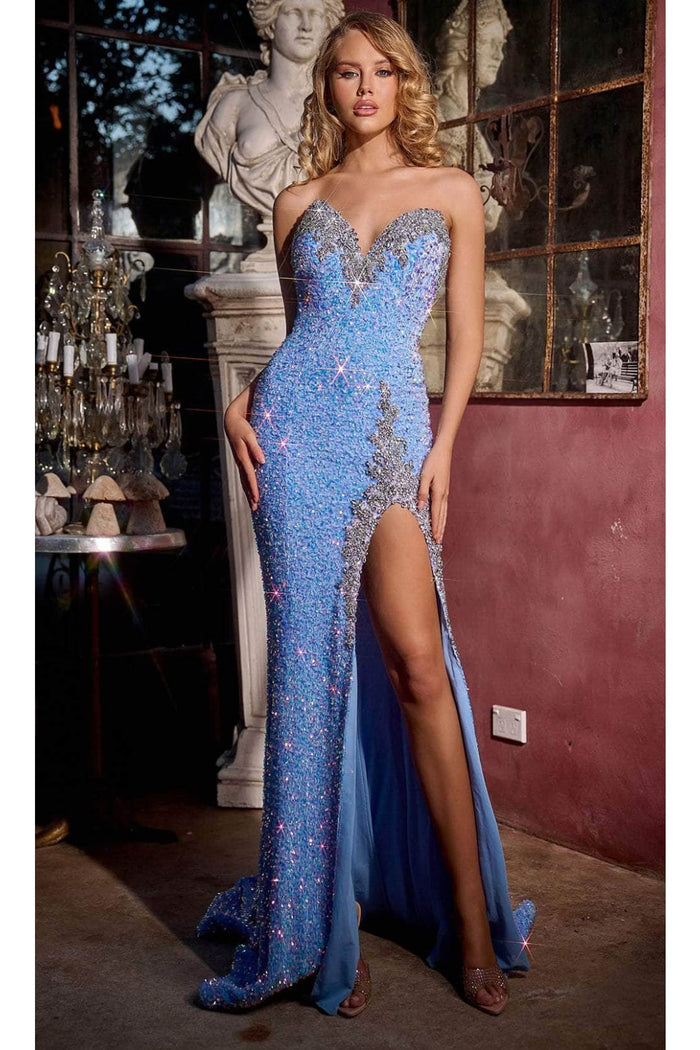 Portia and Scarlett PS23679 - long- Bejeweled Neckline Evening Gown