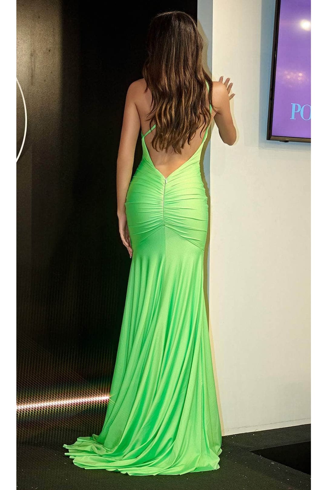 Portia and Scarlett PS24051X -long- One Shoulder Prom Dress with Sleeveless Design