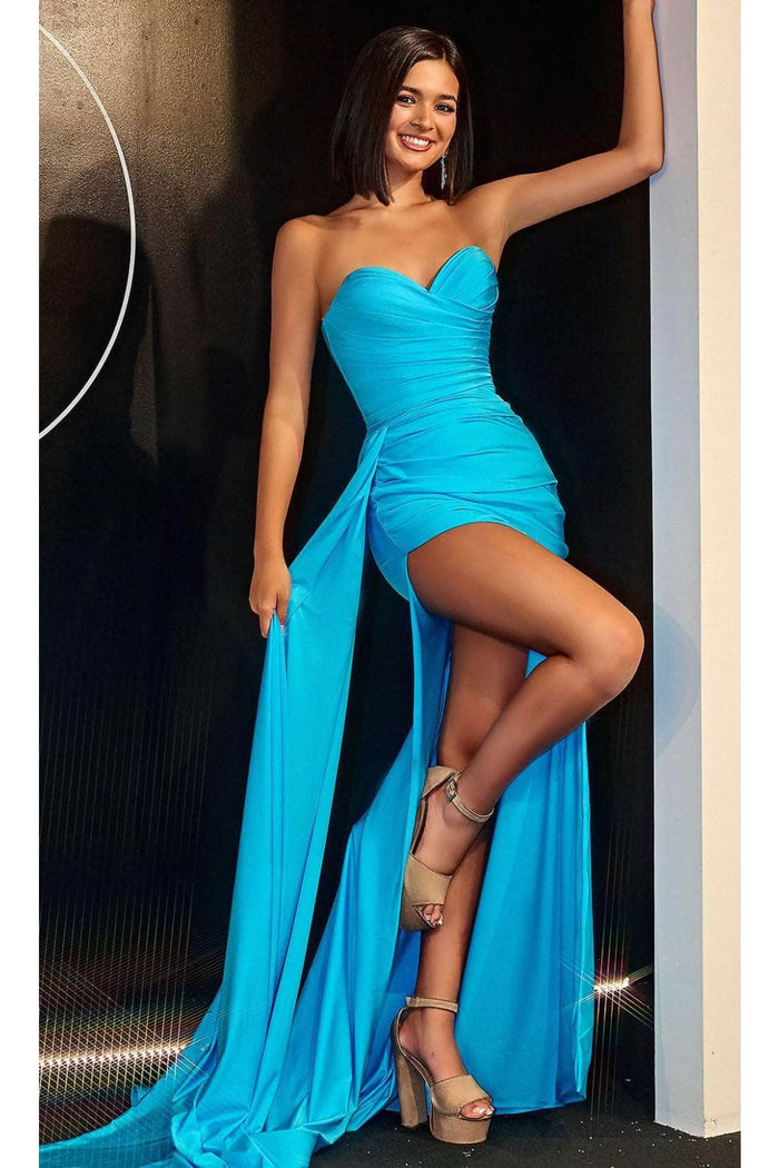 Portia and Scarlett PS24052X - long- Sweetheart Prom Dress with High Slit
