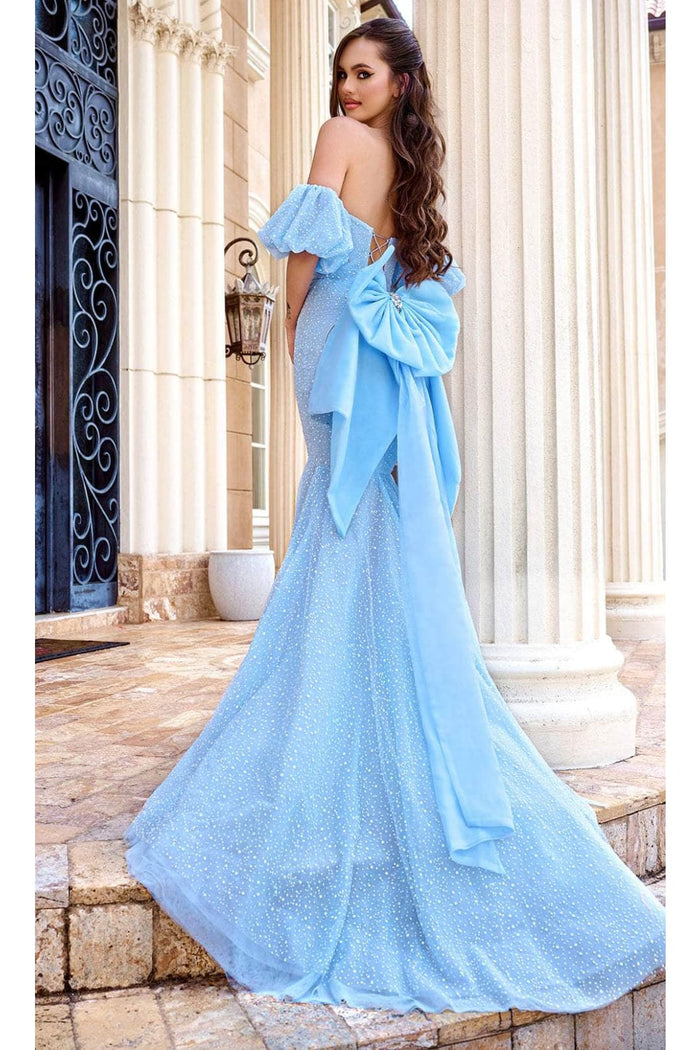 Portia and Scarlett PS24065 - long-Prom Dress with Bow Back Detail