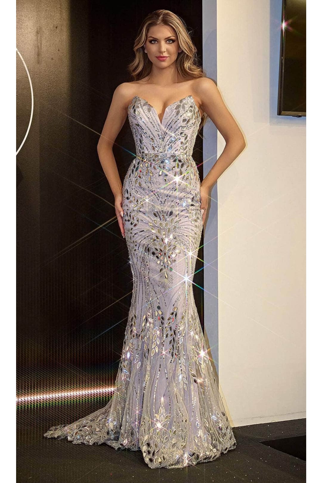 Portia and Scarlett PS24315 - Strapless Mermaid Prom Dress for a Flattering Silhouette