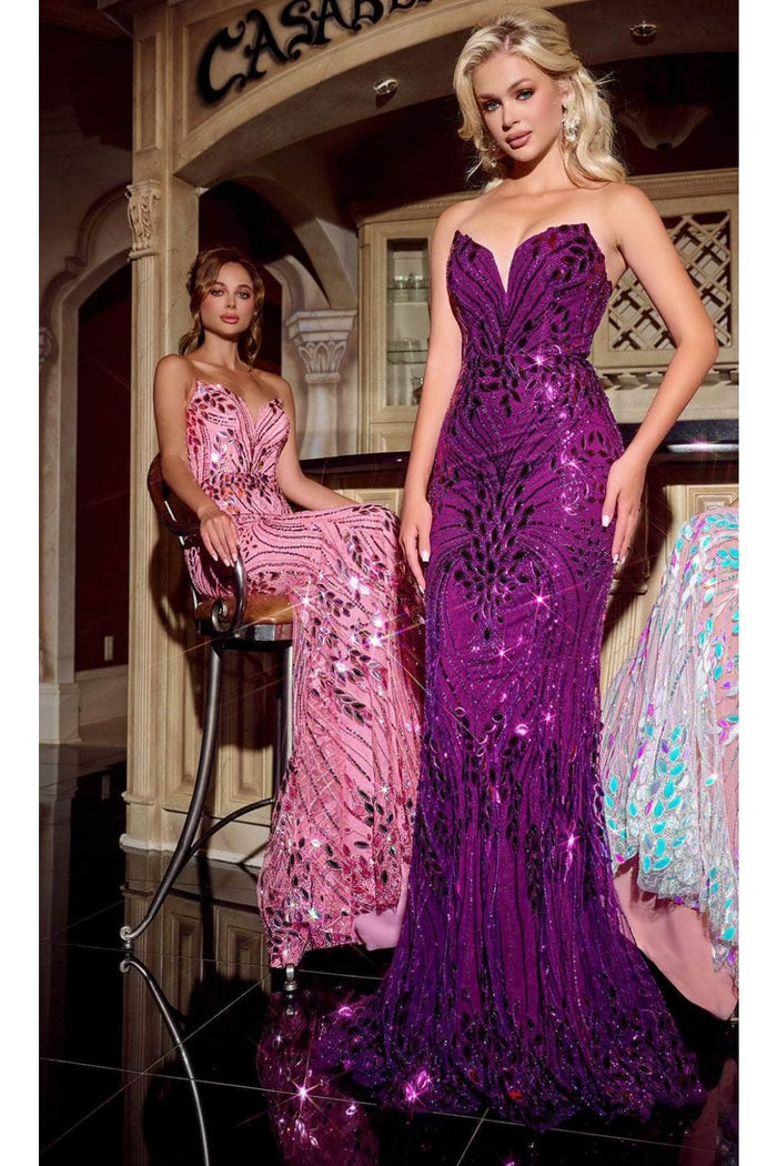 Portia and Scarlett PS24315 - Strapless Mermaid Prom Dress for a Flattering Silhouette
