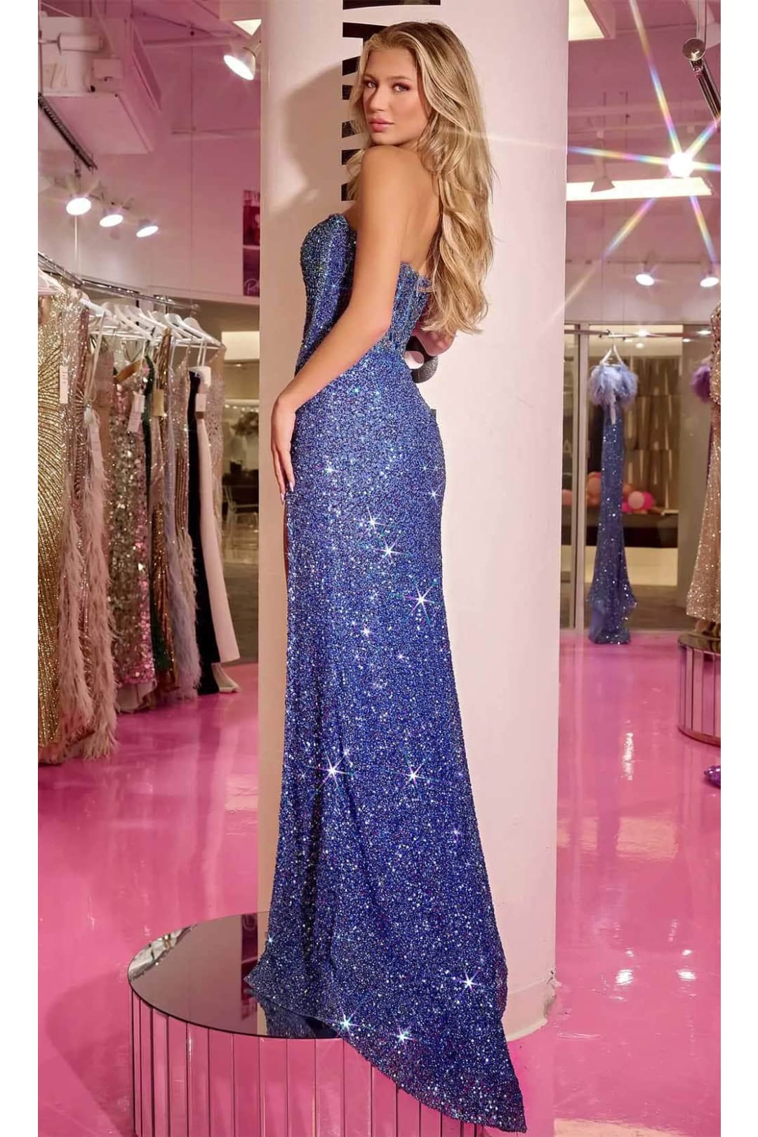 Portia and Scarlett PS24850C -long- Strapless Corset Evening Gown