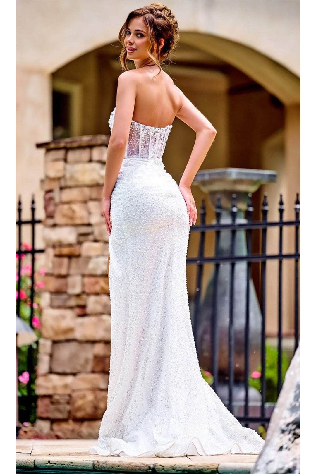 Portia and Scarlett PS24942 - long - Asymmetrical Prom Dress with Embellishments