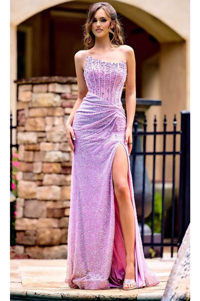 Portia and Scarlett PS24942 - long - Asymmetrical Prom Dress with Embellishments