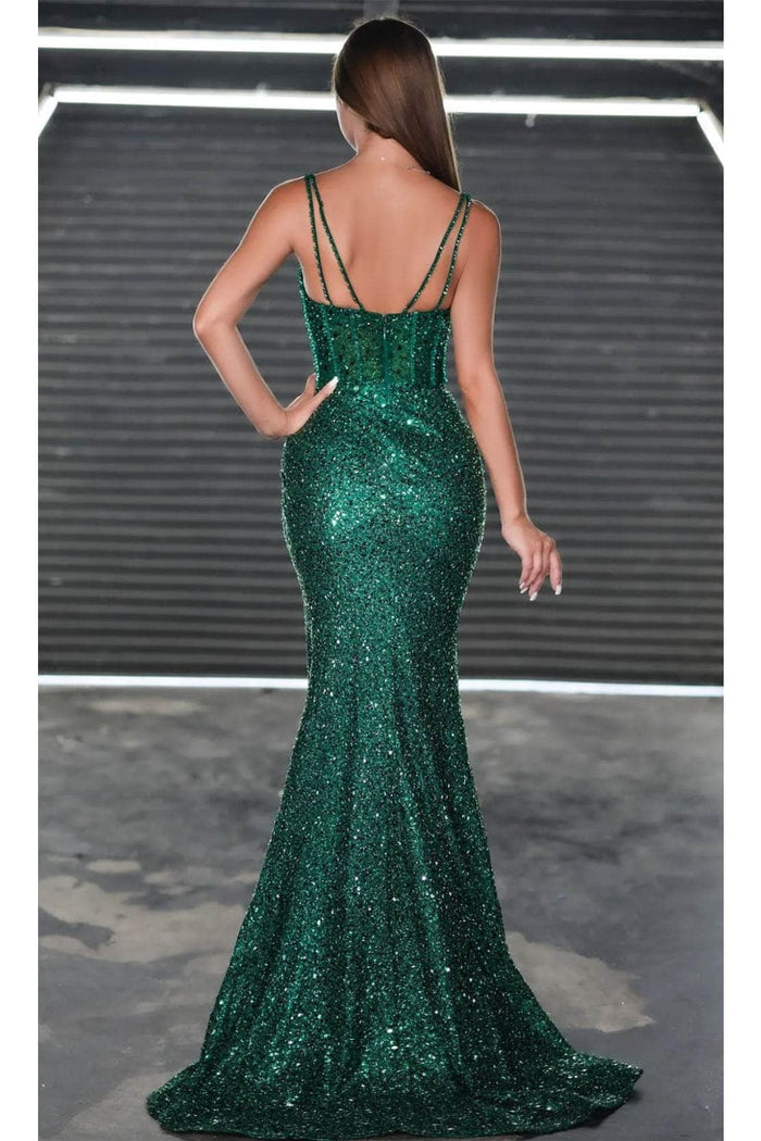 Portia and Scarlett PS24943 - long- Draped Skirt Prom Dress