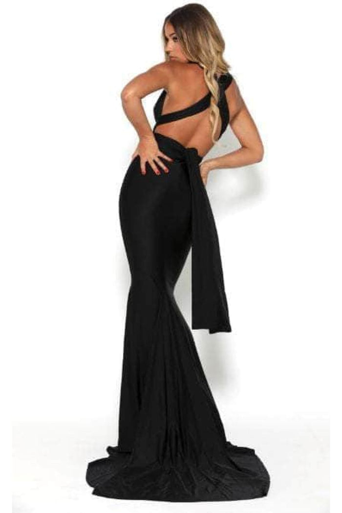 Portia and Scarlett PS6110 -long- Sleeveless Crisscross Back Prom Dress for a Stylish Touch
