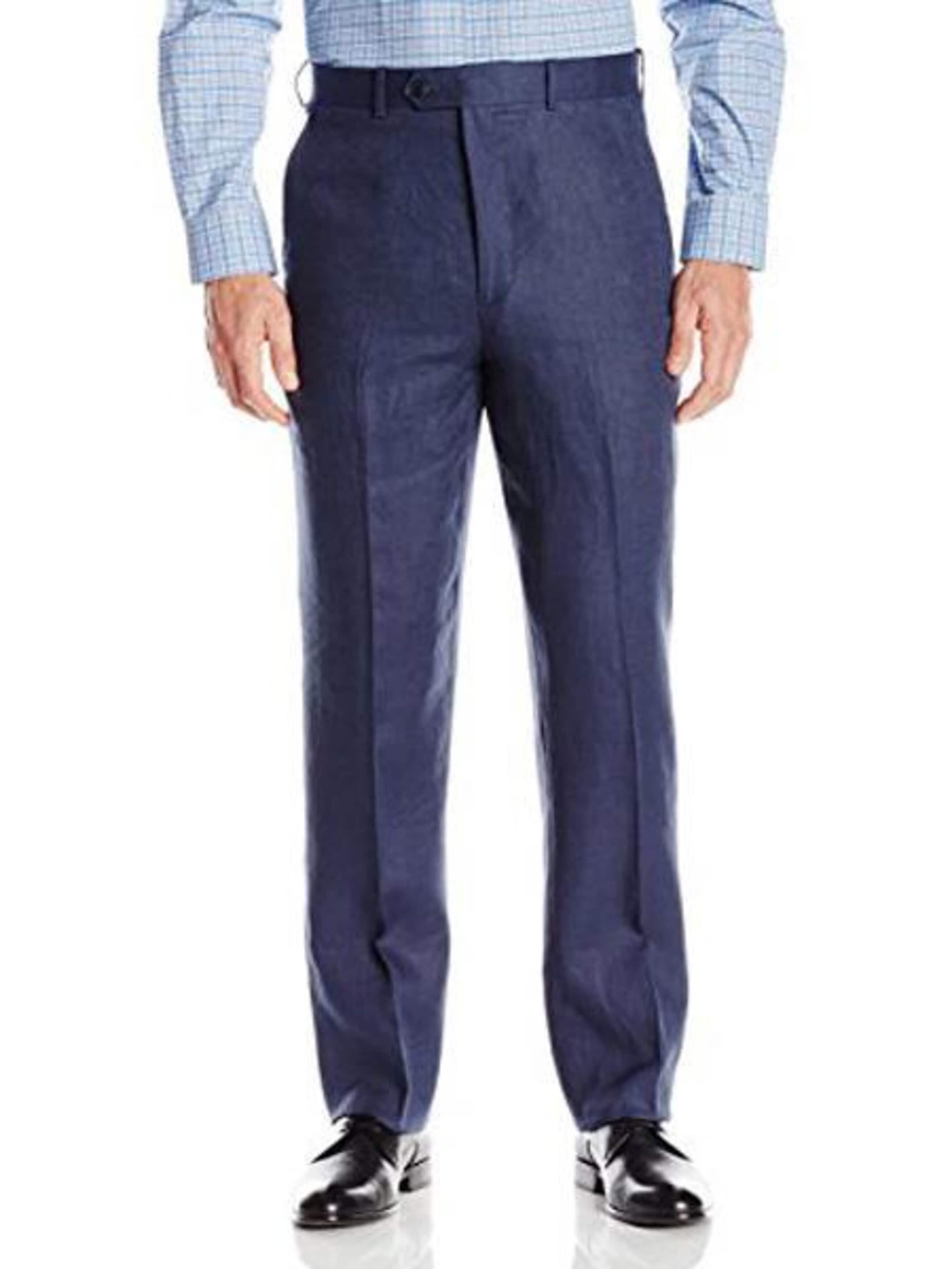 Men's Blue Linen Summer Suit for Beach Events