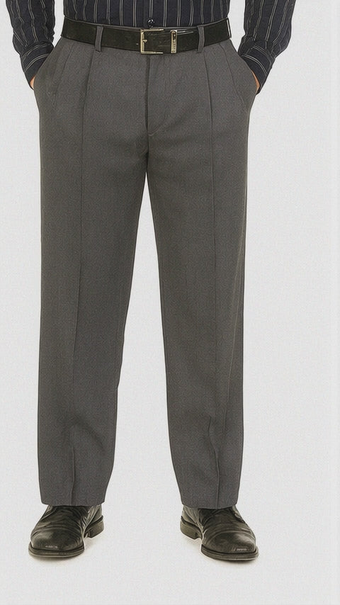 Slacks Grey unhemmed unfinished bottom