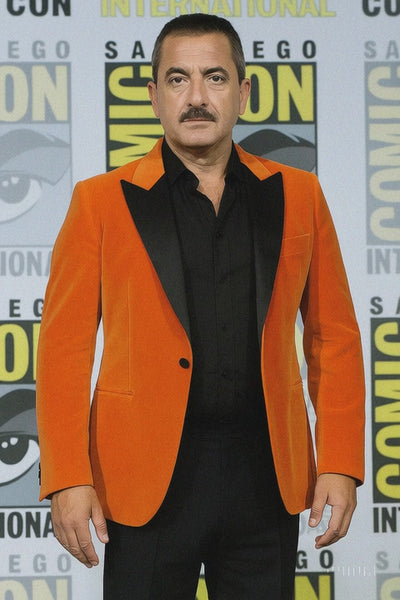 orange-one-button-blazer