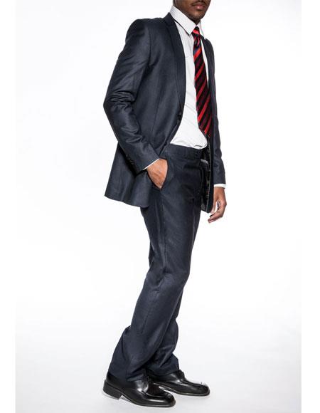 Navy Blue Extra Slim Fit Suit for Men