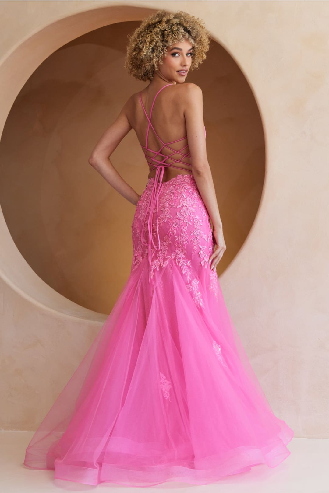 Prom Dress V-Neck Beaded Mermaid Formal Gown By Amelia Couture 2120
