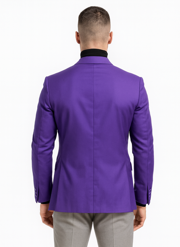 Purple Big and Tall Blazer