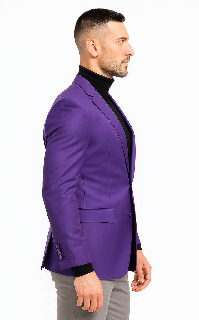 Purple Big and Tall Blazer