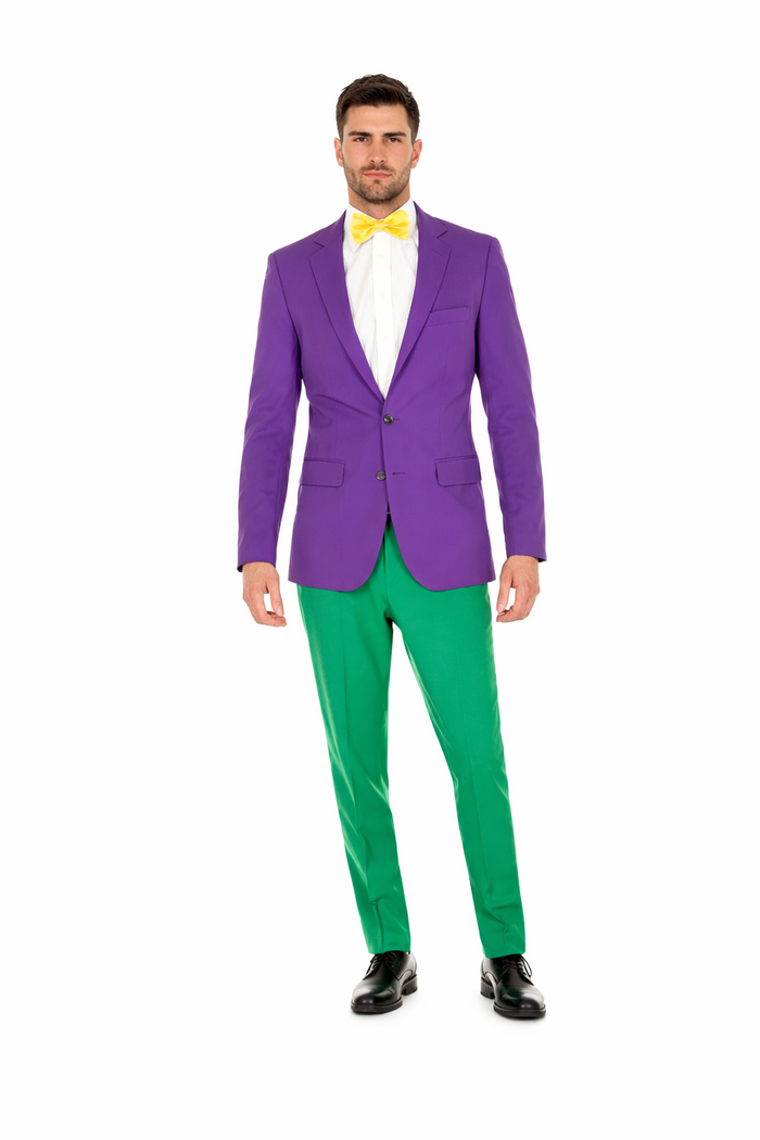 Purple Color With Apple Green Pants Mardi Gras Tuxedo