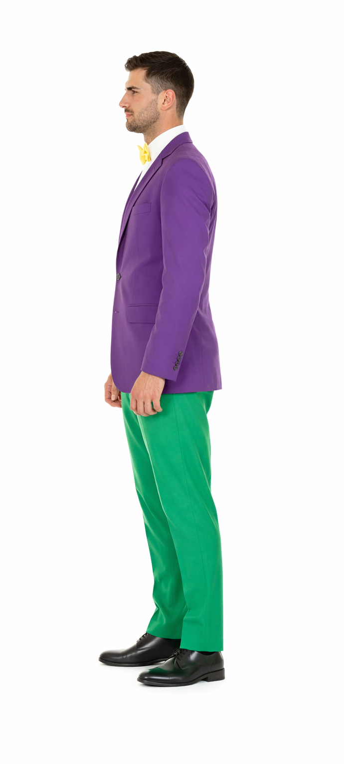 Purple Color With Apple Green Pants Mardi Gras Tuxedo
