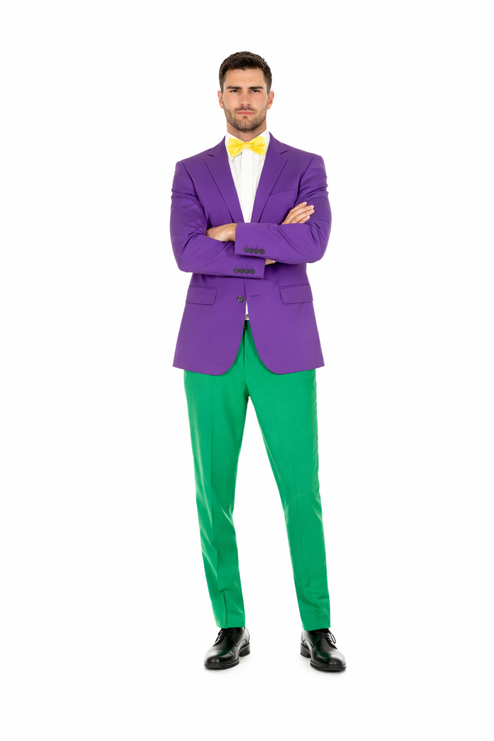 Purple Color With Apple Green Pants Mardi Gras Tuxedo