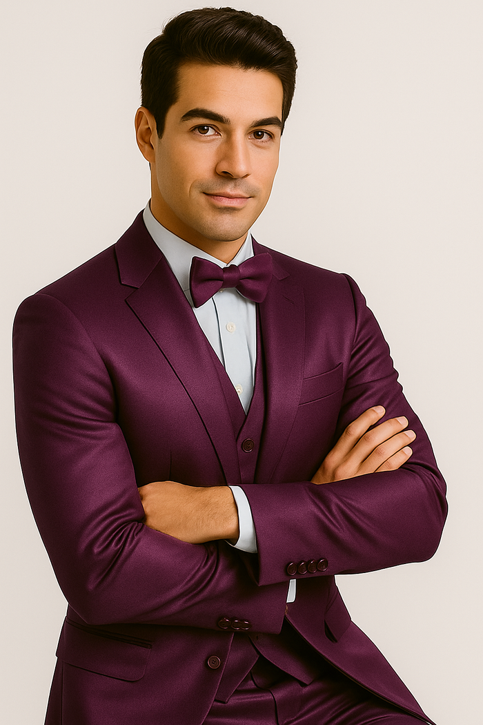 purple Tuxedo Set by MensItaly