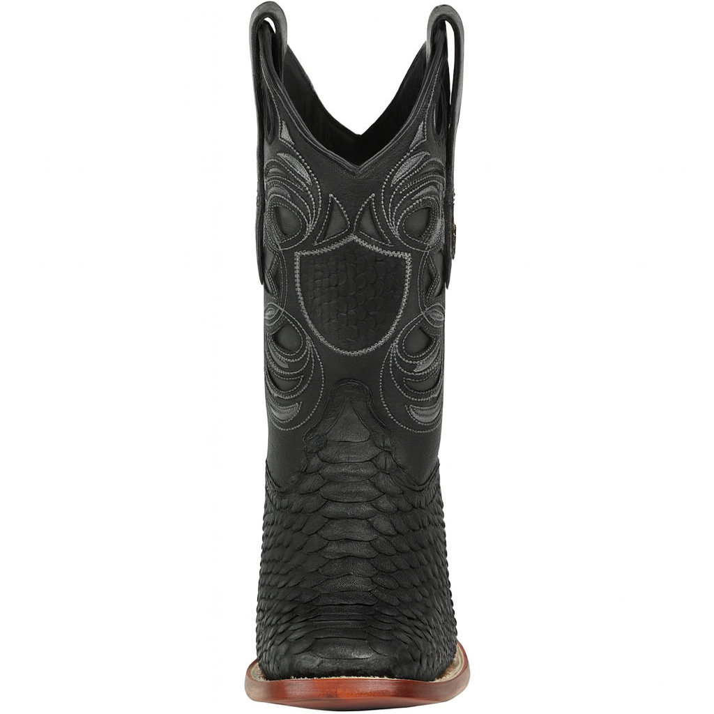 Python Snake Boots Square Toe for Men