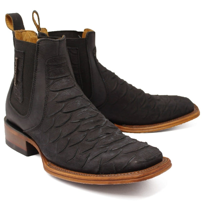 Quincy Python Print Square Toe Ankle Boots