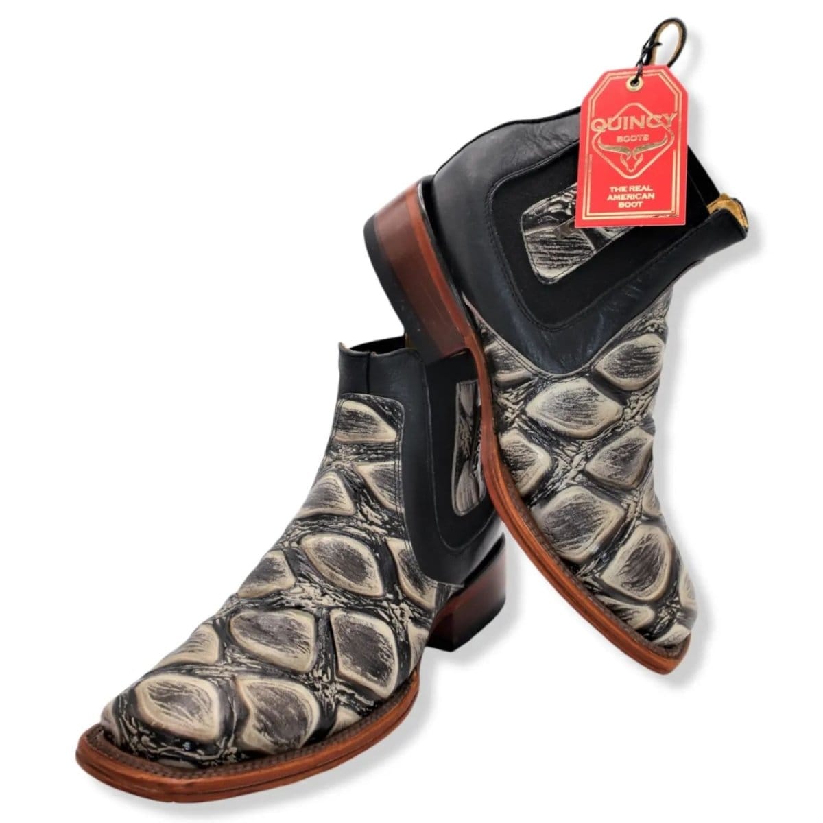 Quincy Wide Square Toe Ankle Boot for Men