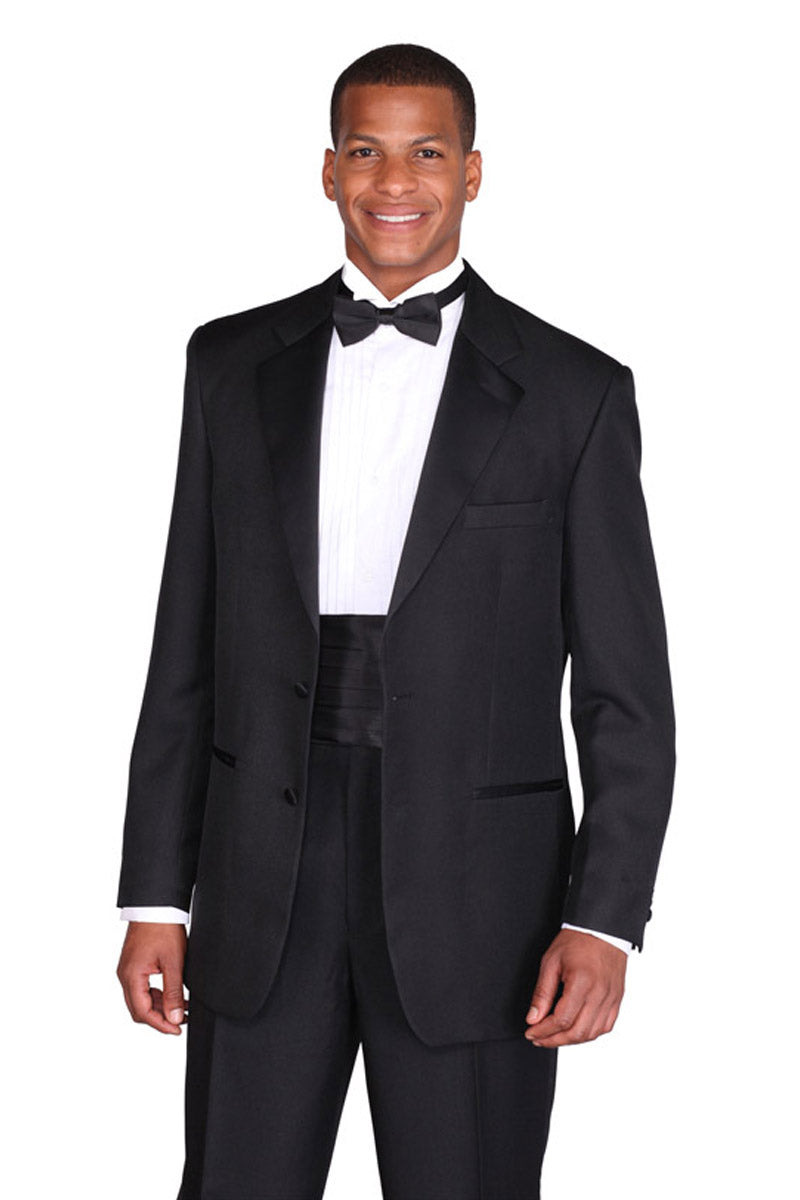 Men's Classic Two Button Black Tuxedo
