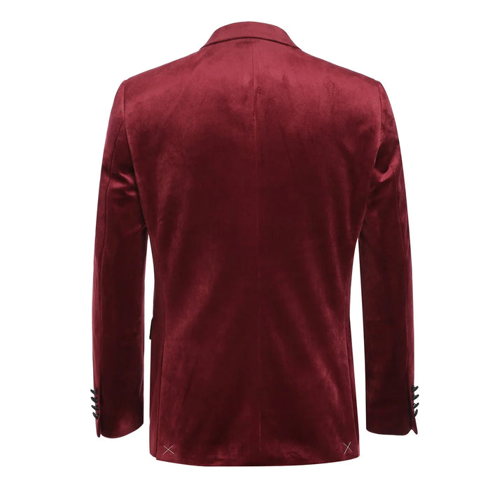 Men's Slim Fit Stretch Red Tuxedo Blazer